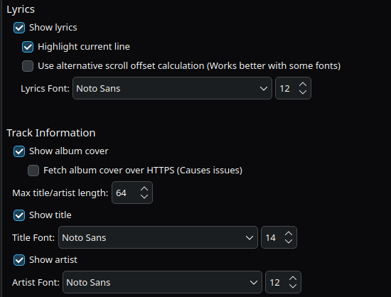 Spotify Plasmoid [Lyrics Cover Title Artist Progress] - KDE Store