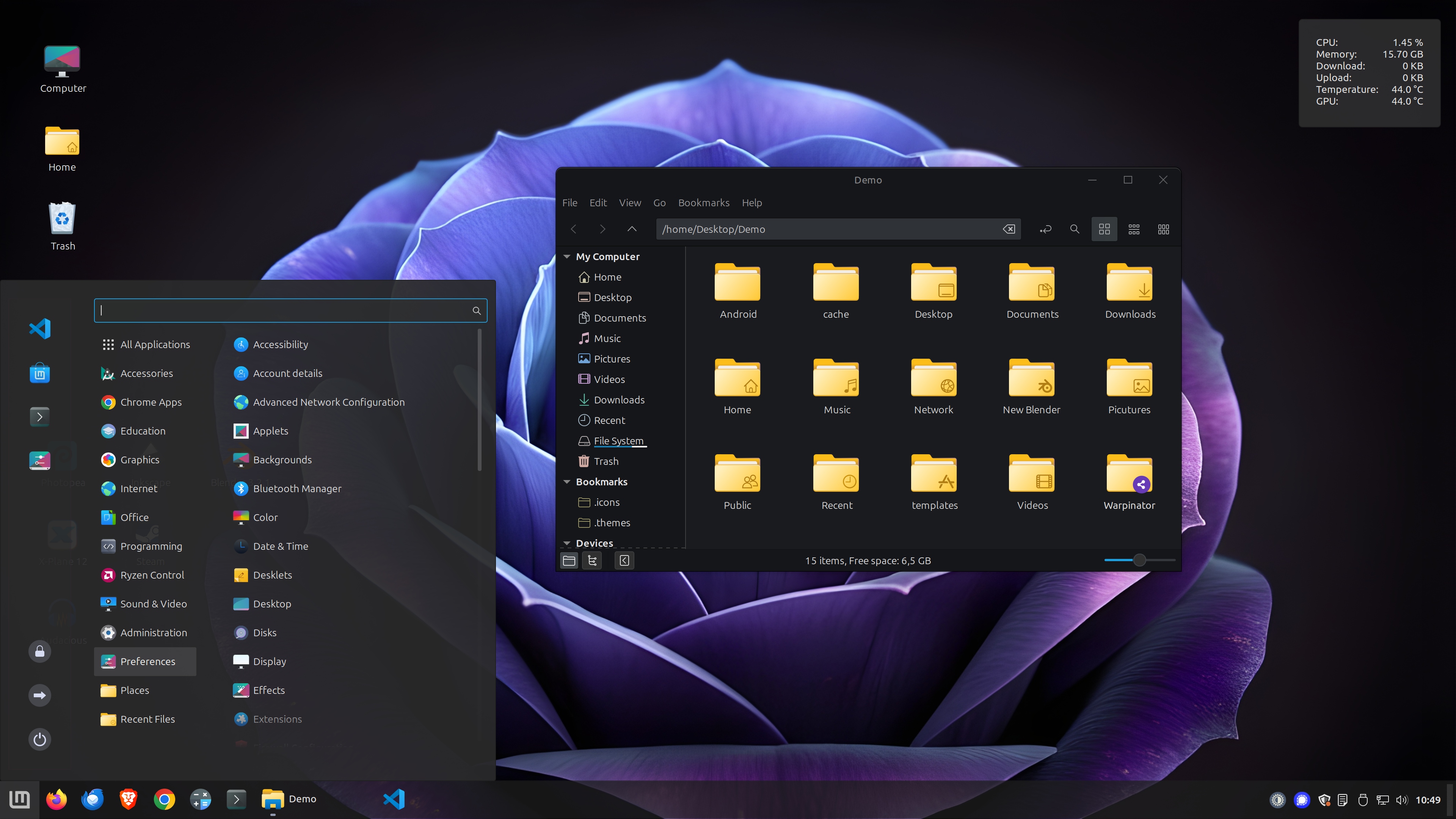 Modern Office Night - KDE Store