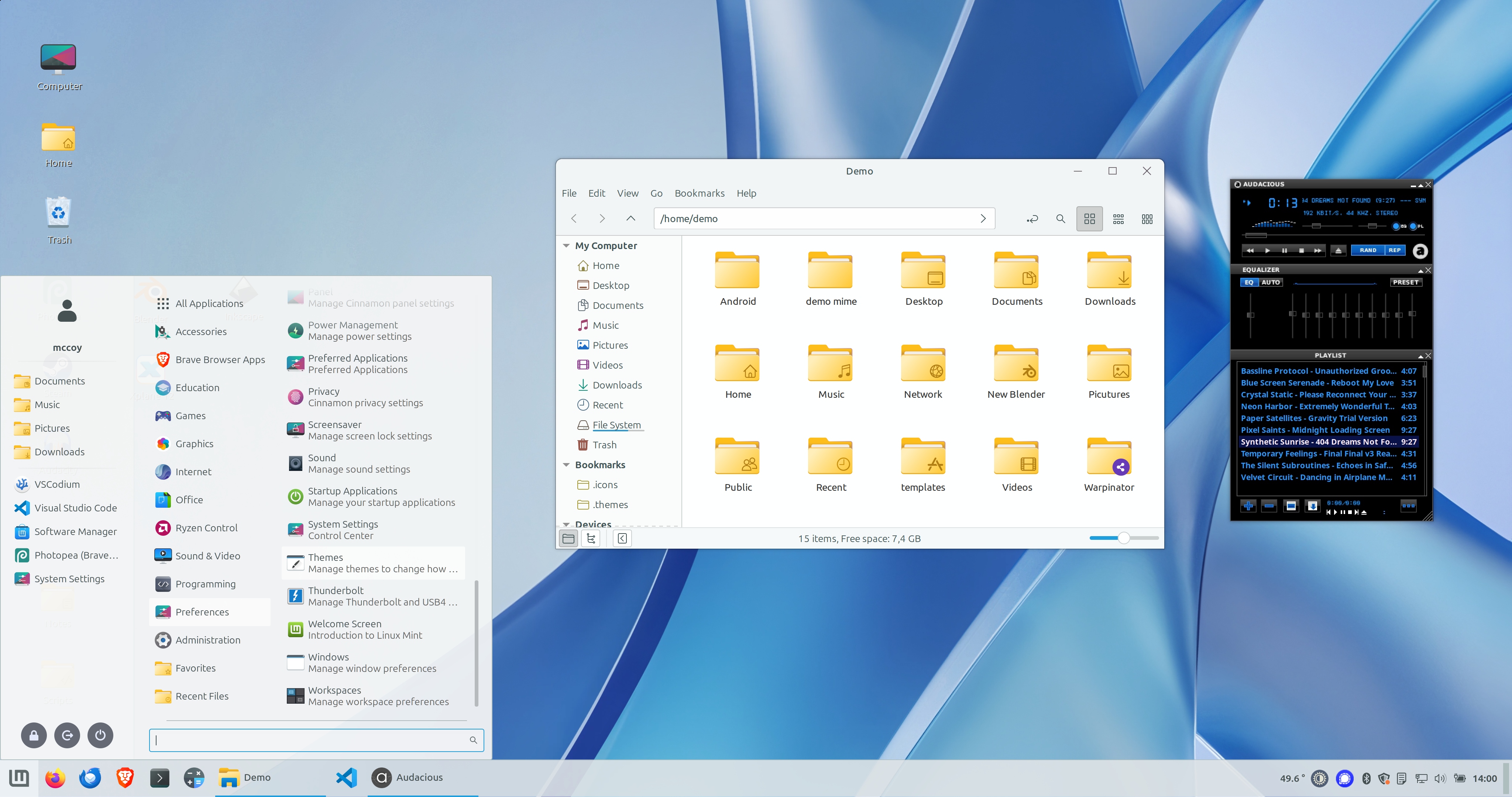 Mint Modern Office Day - KDE Store