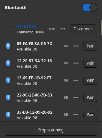 Nova Bluetooth - Native XFCE4 Panel Plugin - addons.videolan.org