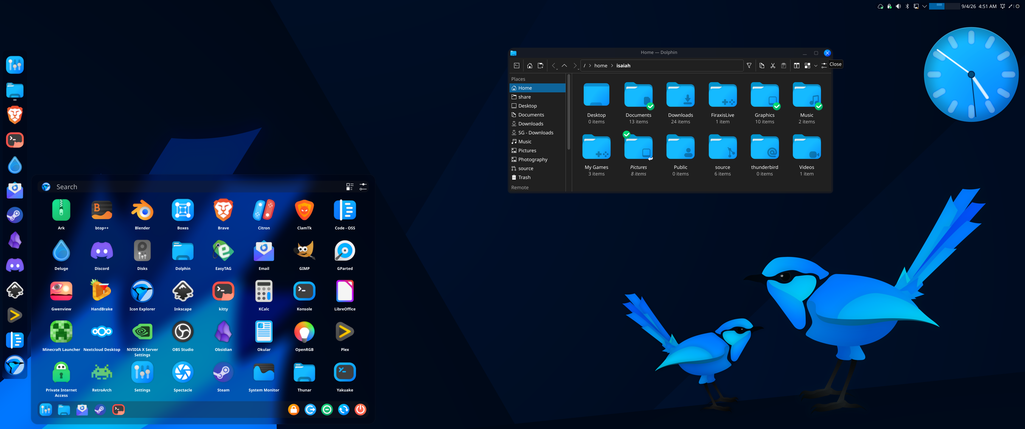 FairyWren - Plasma Theme - Dark - KDE Store