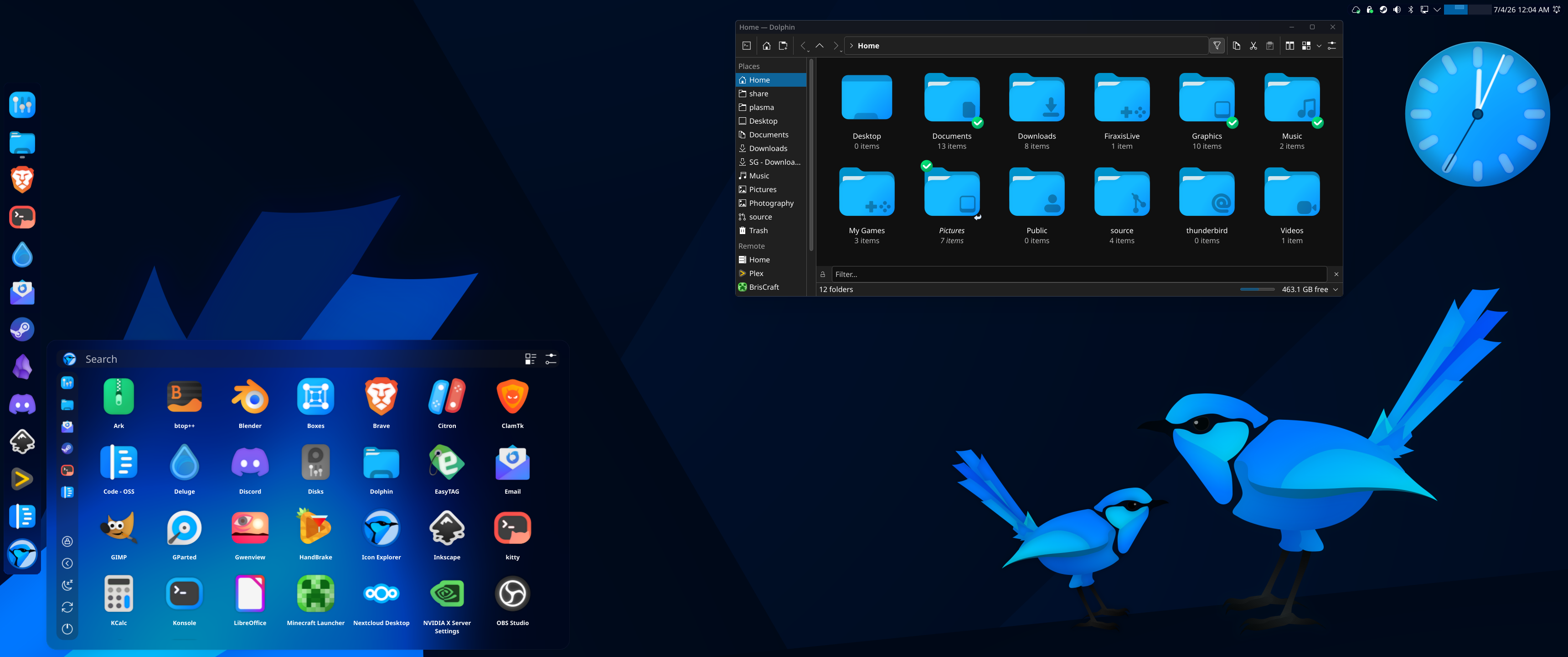 FairyWren - Icon Set - Blue - KDE Store