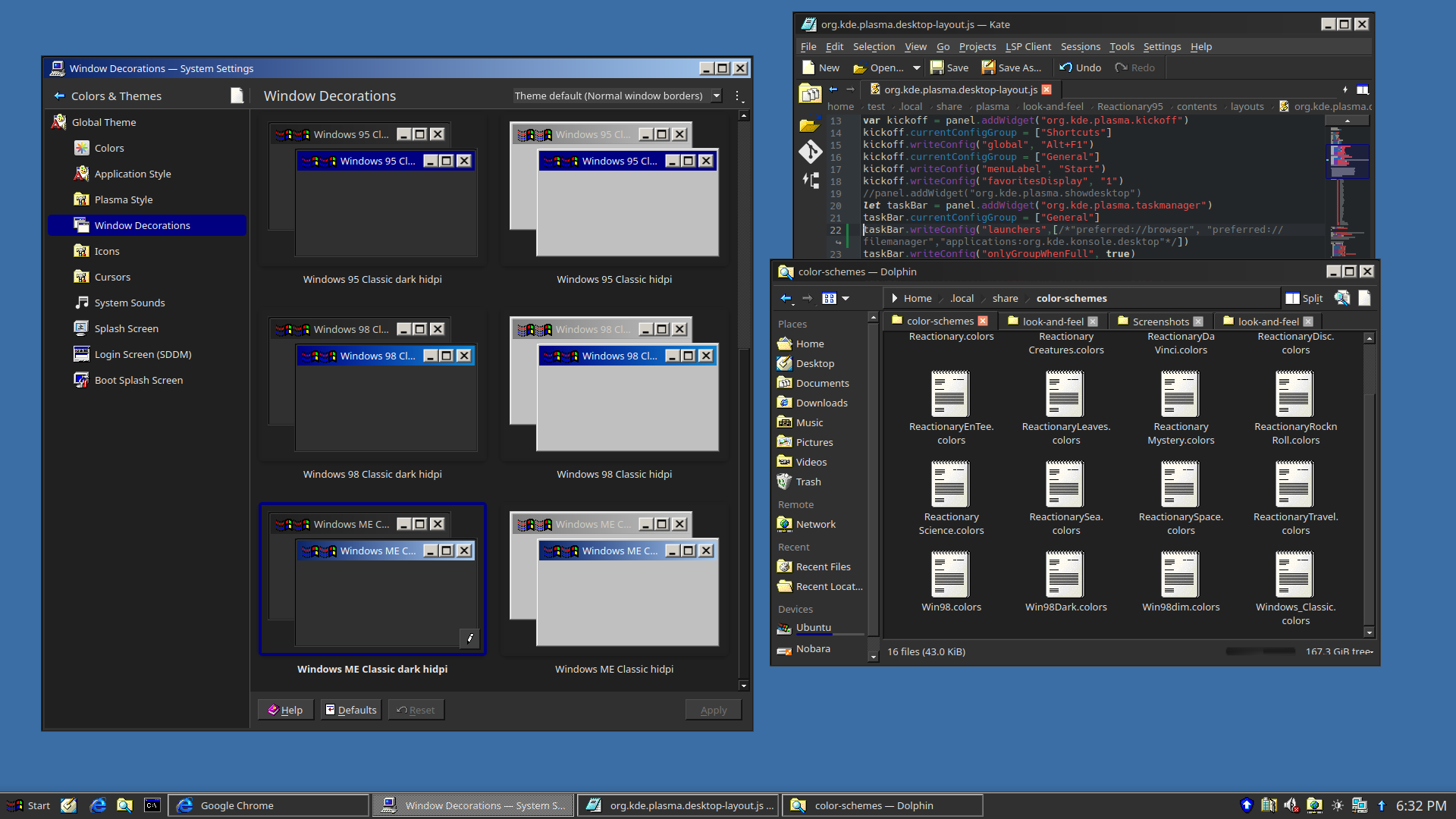 Reactionary ME Dark - KDE Store