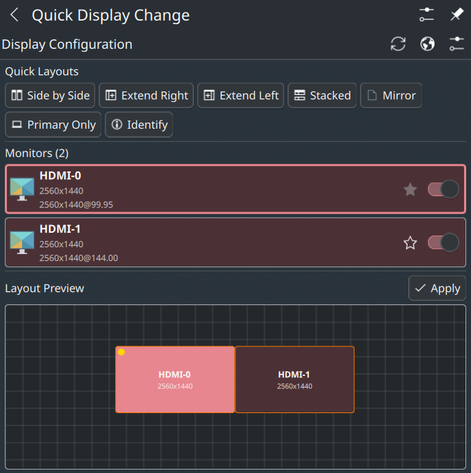 Quick Display Change - KDE Store