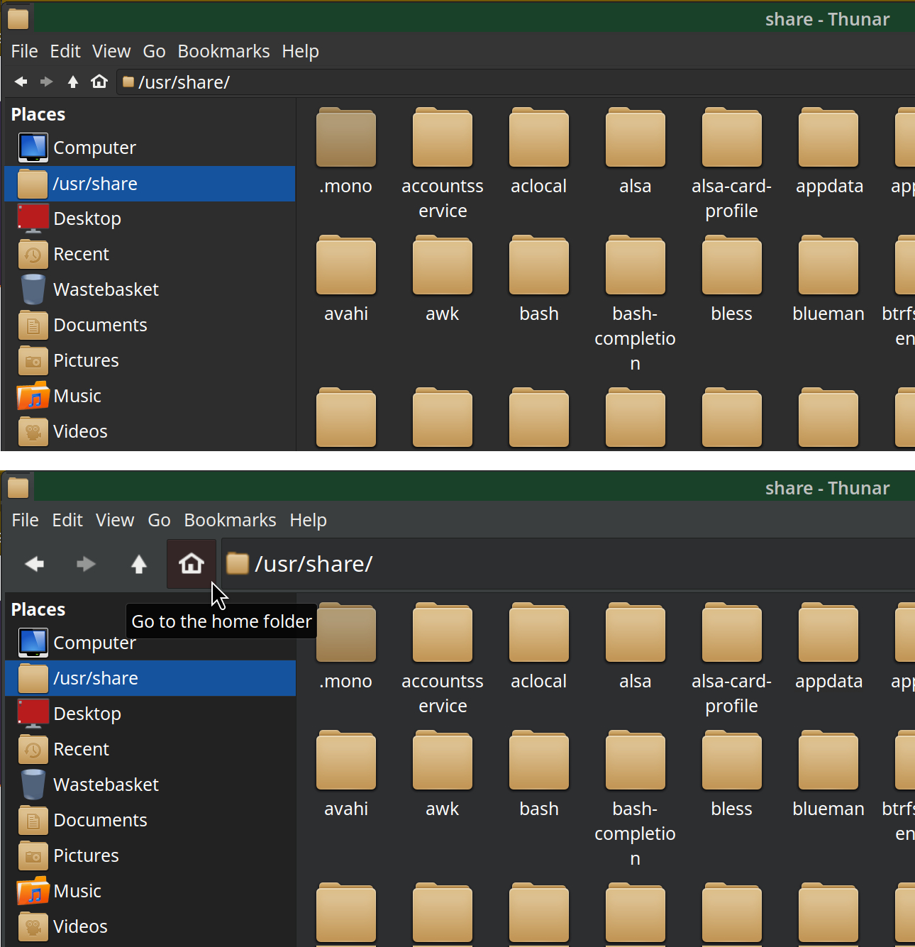 Thunar and Mousepad toolbar buttons size on 4K screens - KDE Store