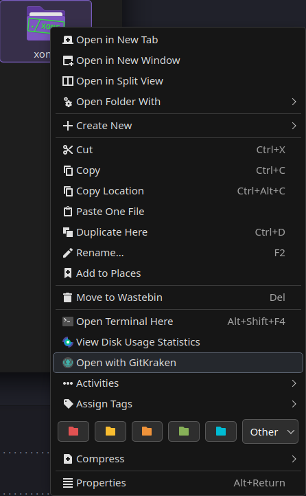 Open with GitKraken - KDE Store