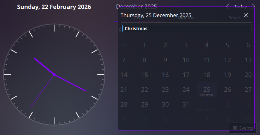 Multimode Clock Calendar - KDE Store