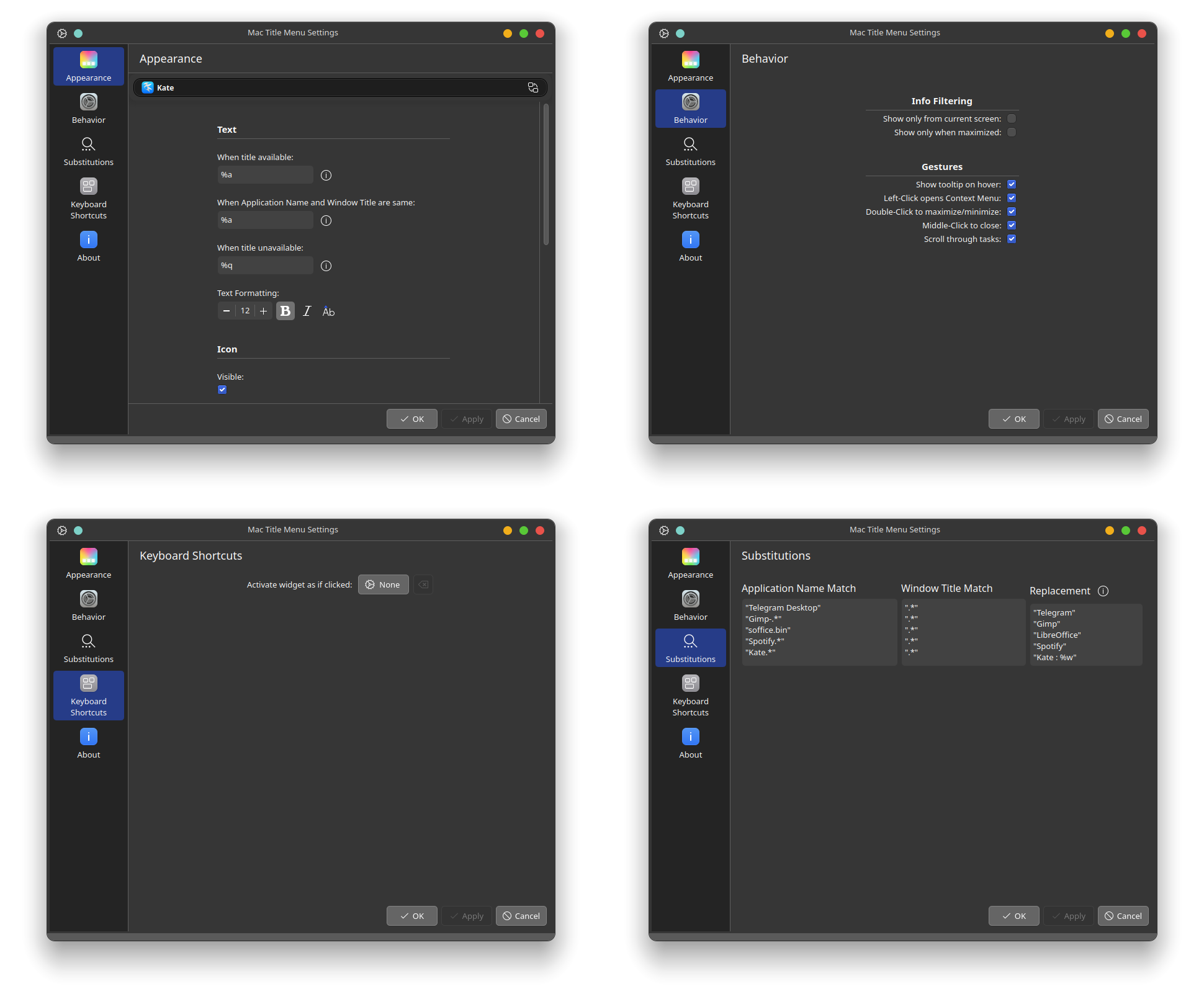 Mac Title Menu - KDE Store